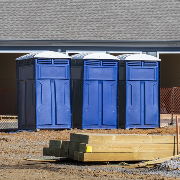 is there a specific order in which to place multiple porta potties in Cleveland WV